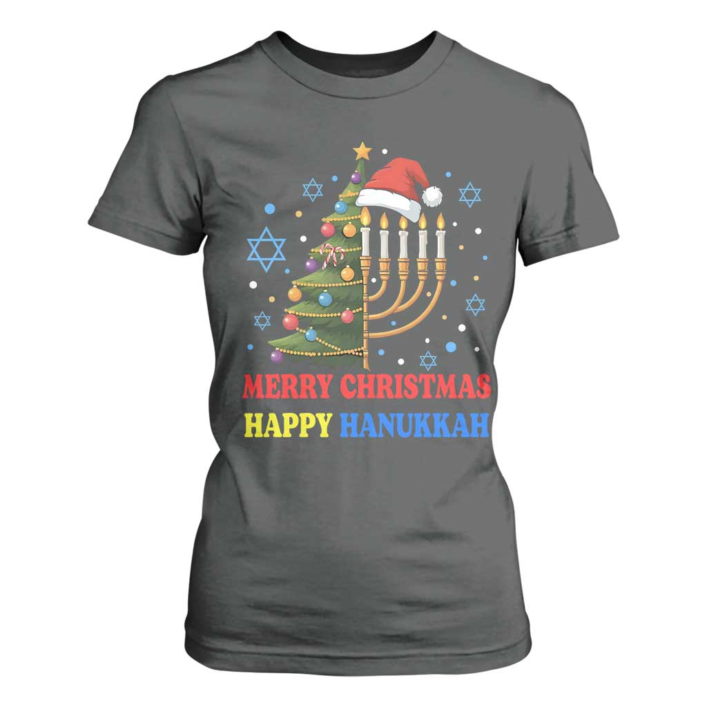 Merry Chrismukkah Happy Christmas Hanukkah T Shirt For Women - African Pride