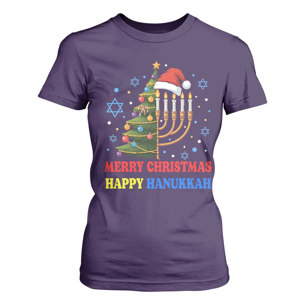 Merry Chrismukkah Happy Christmas Hanukkah T Shirt For Women - African Pride
