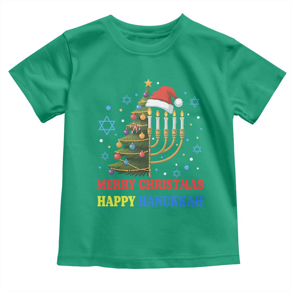 Merry Chrismukkah Happy Christmas Hanukkah Toddler T Shirt - African Pride