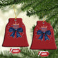 Happy Hanukkah Christmas Ornament Coquette Hanukkah Bow Jewish Menorah - African Pride