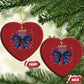 Happy Hanukkah Christmas Ornament Coquette Hanukkah Bow Jewish Menorah - African Pride