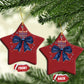 Happy Hanukkah Christmas Ornament Coquette Hanukkah Bow Jewish Menorah - African Pride