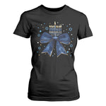 Happy Hanukkah T Shirt For Women Coquette Hanukkah Bow Jewish Menorah - African Pride