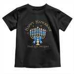 Happy Hanukkah Toddler T Shirt Jewish Menorah Coquette Bow - African Pride