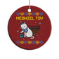 Happy Hanukkah Christmas Ornament Menorah Meowzel Tov Ugly Hanukkah - African Pride