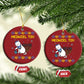 Happy Hanukkah Christmas Ornament Menorah Meowzel Tov Ugly Hanukkah - African Pride