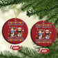 Cat Merry Christmas Happy Hanukkah Christmas Ornament Jewish Christian Ugly Hanukkah - African Pride