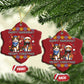 Cat Merry Christmas Happy Hanukkah Christmas Ornament Jewish Christian Ugly Hanukkah - African Pride