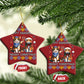Cat Merry Christmas Happy Hanukkah Christmas Ornament Jewish Christian Ugly Hanukkah - African Pride