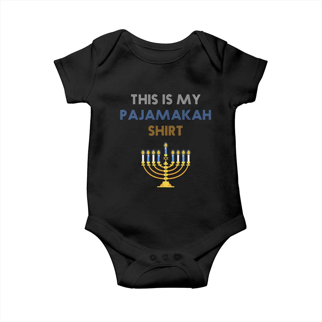 Funny Hanukkah Pajama Baby Onesie This is My Pajamakah Gift - African Pride