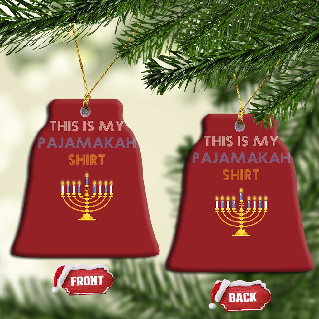 Funny Hanukkah Pajama Christmas Ornament This is My Pajamakah Gift - African Pride