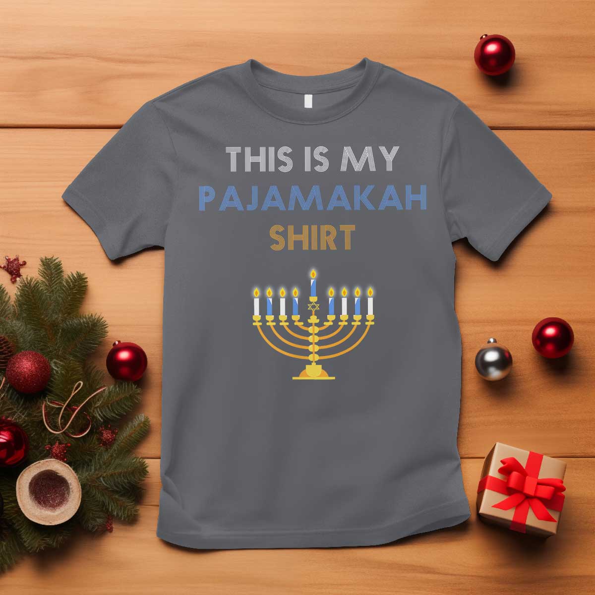 Funny Hanukkah Pajama T Shirt This is My Pajamakah Gift - African Pride