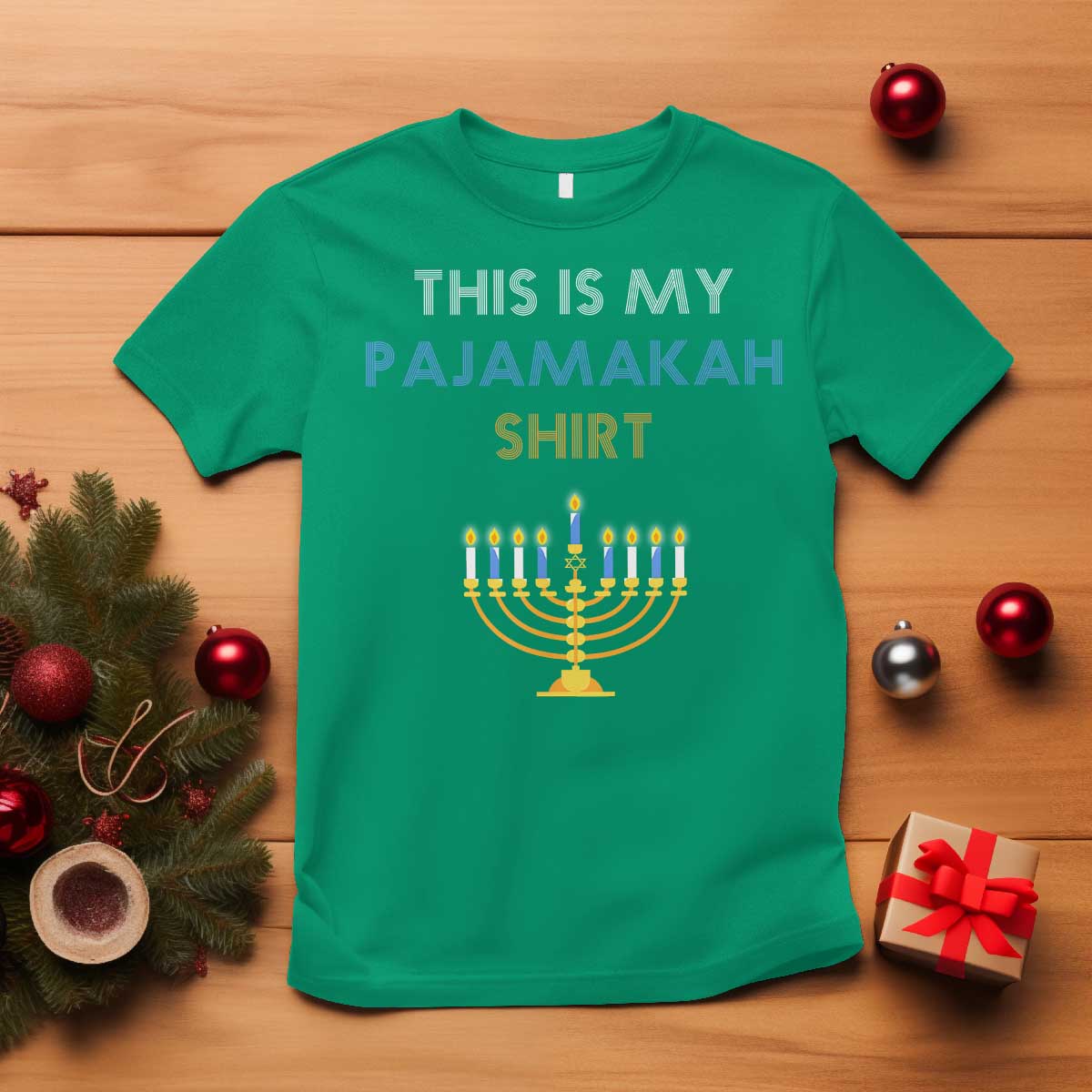 Funny Hanukkah Pajama T Shirt This is My Pajamakah Gift - African Pride