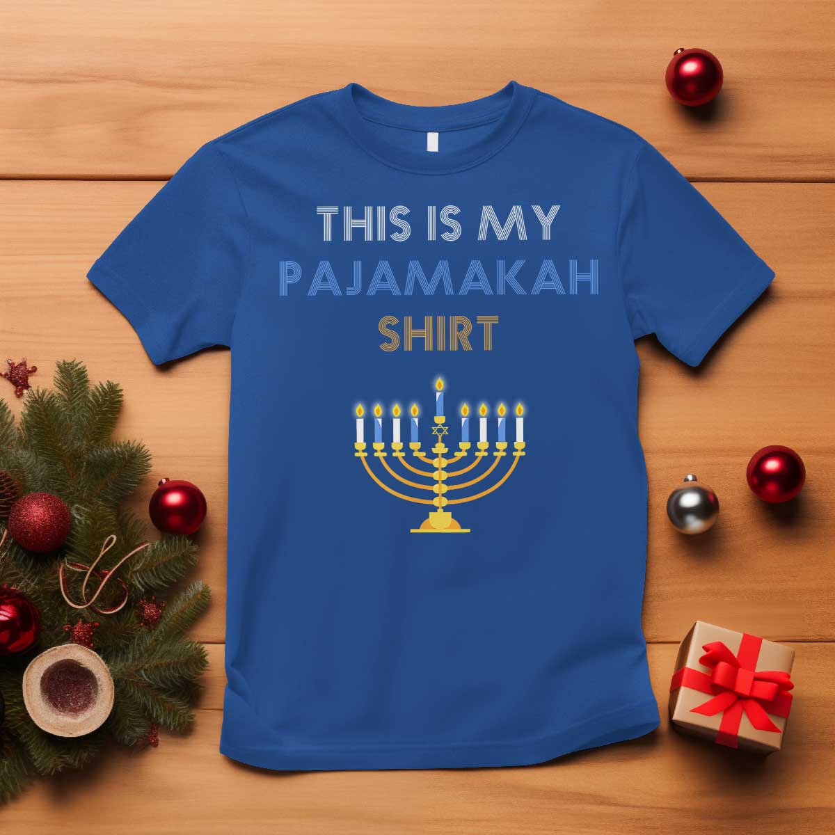 Funny Hanukkah Pajama T Shirt This is My Pajamakah Gift - African Pride