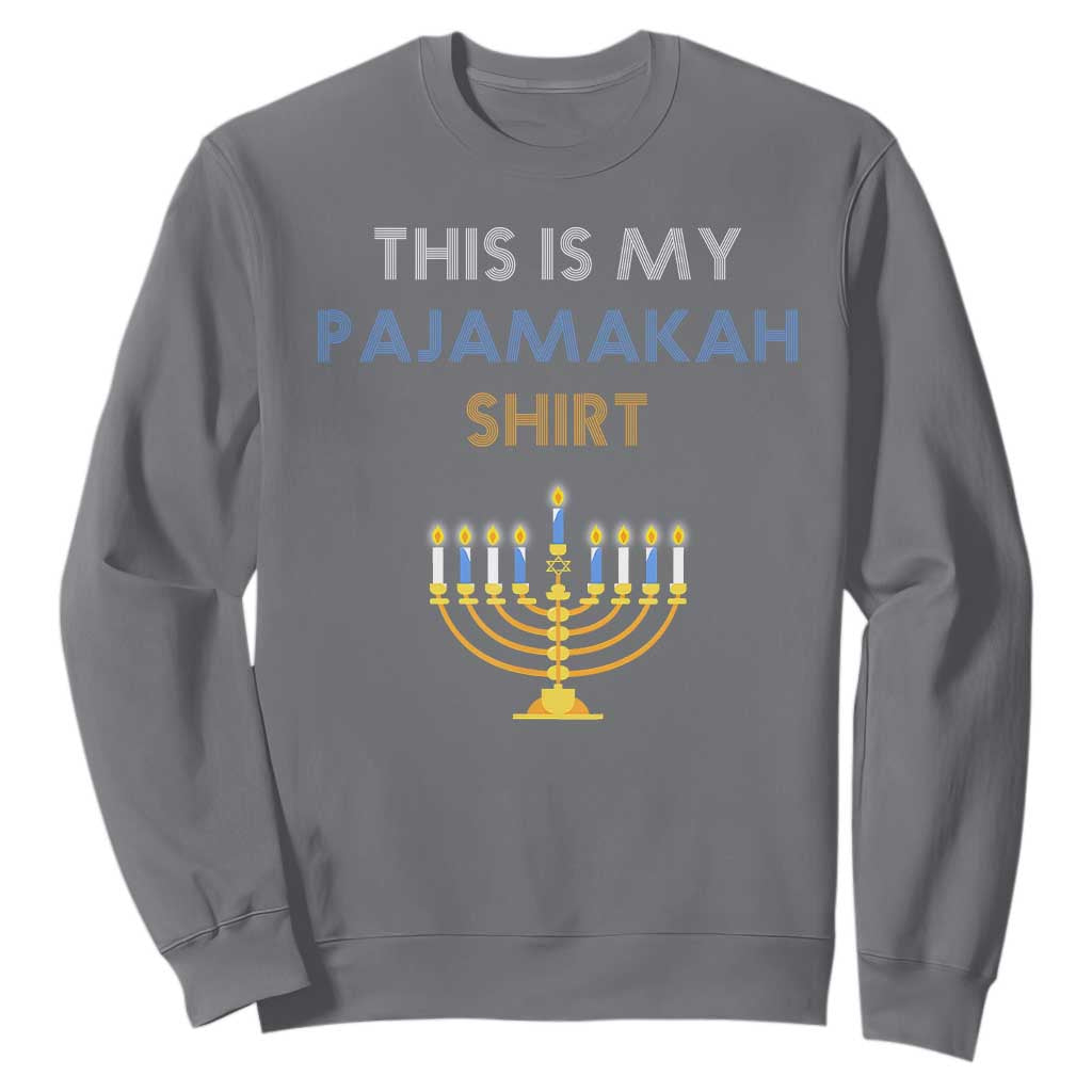 Funny Hanukkah Pajama Sweatshirt This is My Pajamakah Gift - African Pride