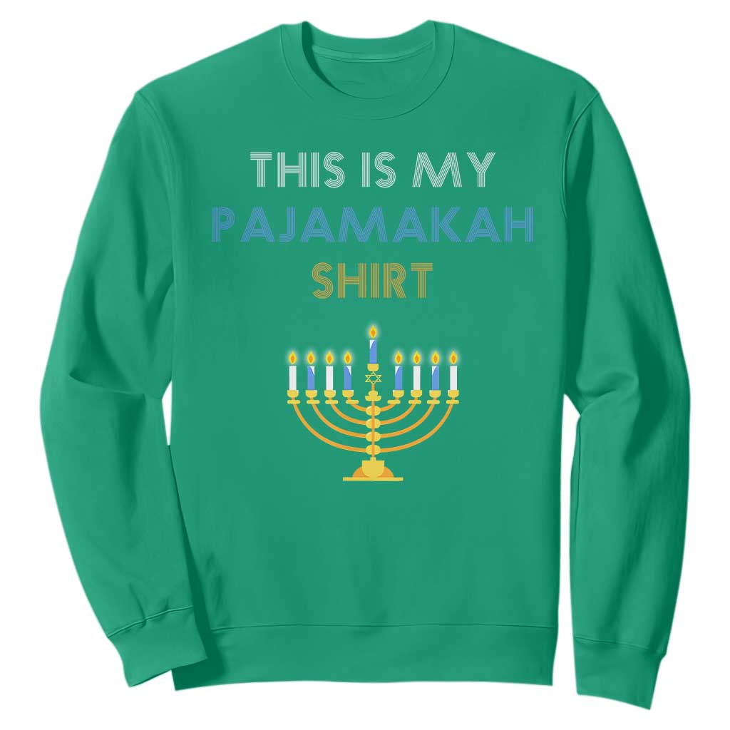Funny Hanukkah Pajama Sweatshirt This is My Pajamakah Gift - African Pride