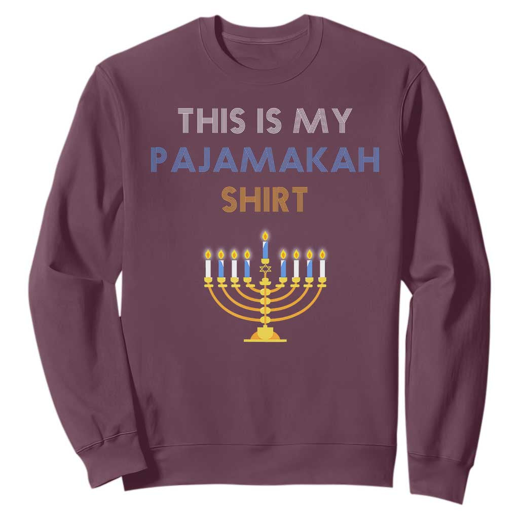 Funny Hanukkah Pajama Sweatshirt This is My Pajamakah Gift - African Pride