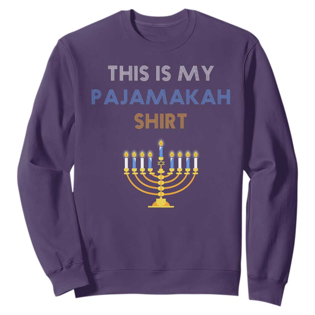 Funny Hanukkah Pajama Sweatshirt This is My Pajamakah Gift - African Pride