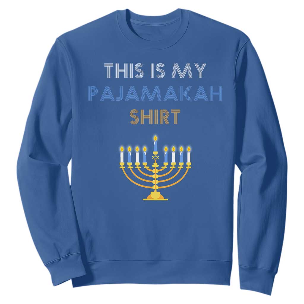 Funny Hanukkah Pajama Sweatshirt This is My Pajamakah Gift - African Pride