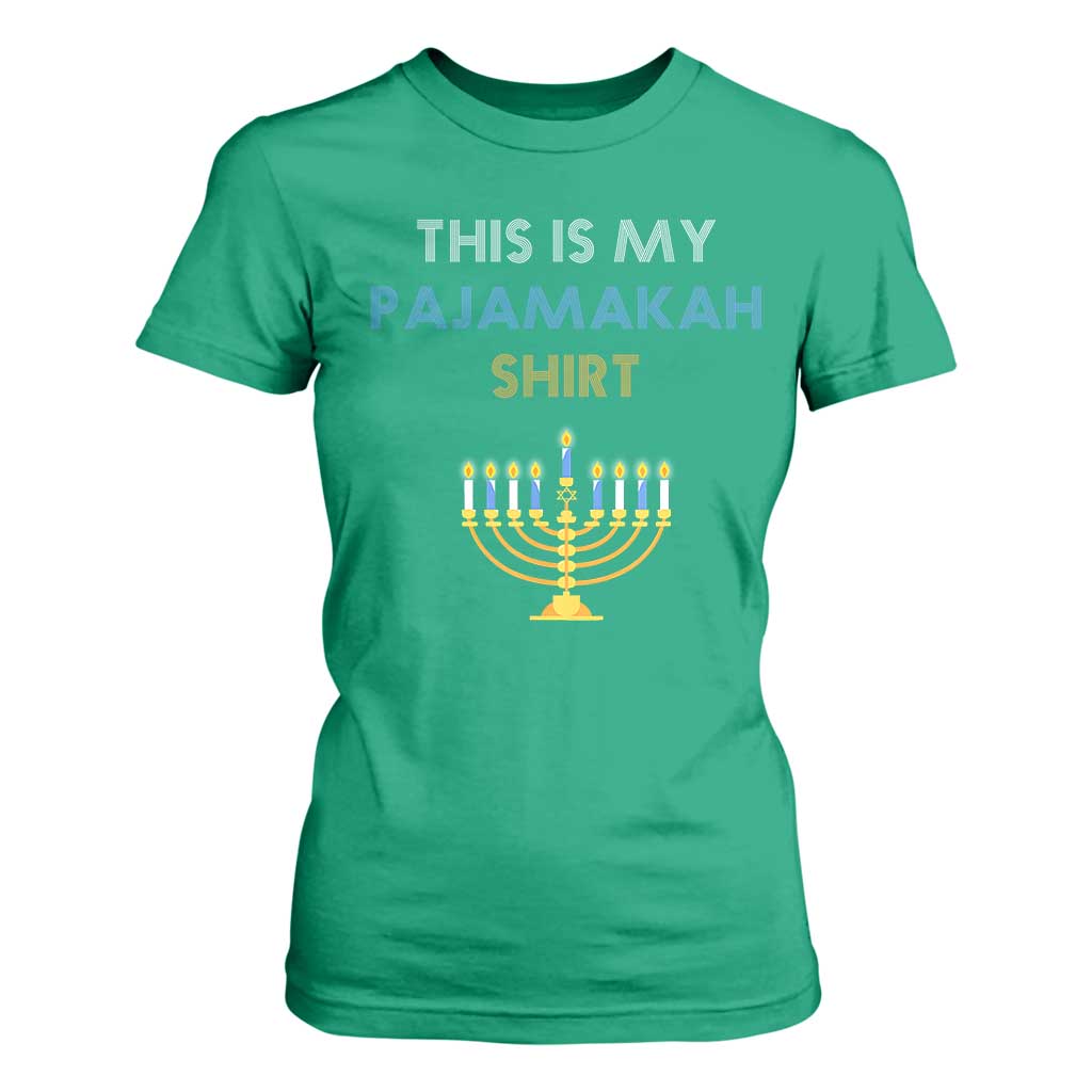 Funny Hanukkah Pajama T Shirt For Women This is My Pajamakah Gift - African Pride