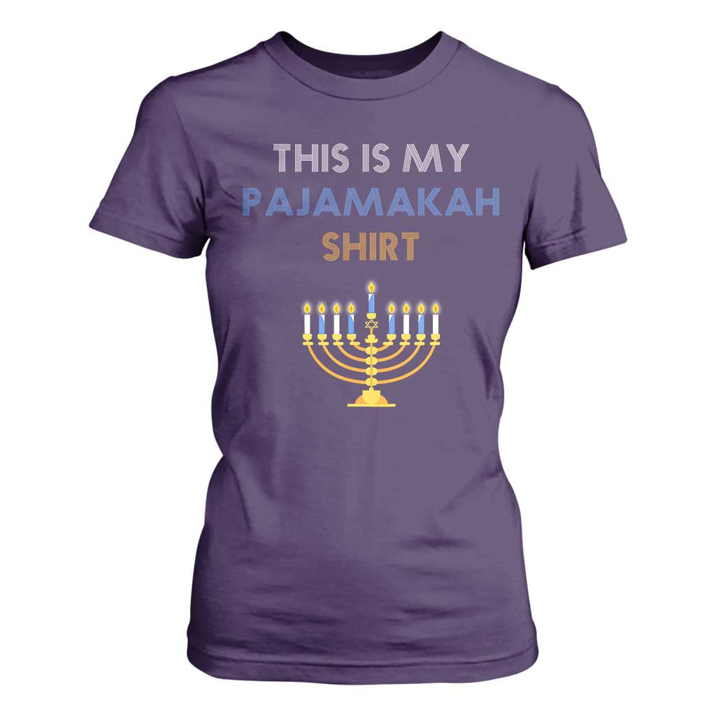 Funny Hanukkah Pajama T Shirt For Women This is My Pajamakah Gift - African Pride