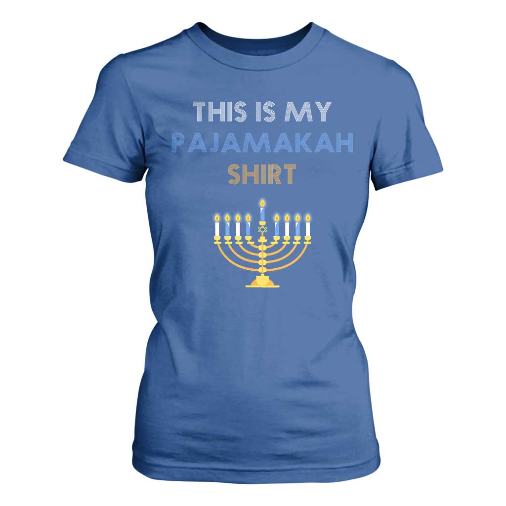 Funny Hanukkah Pajama T Shirt For Women This is My Pajamakah Gift - African Pride