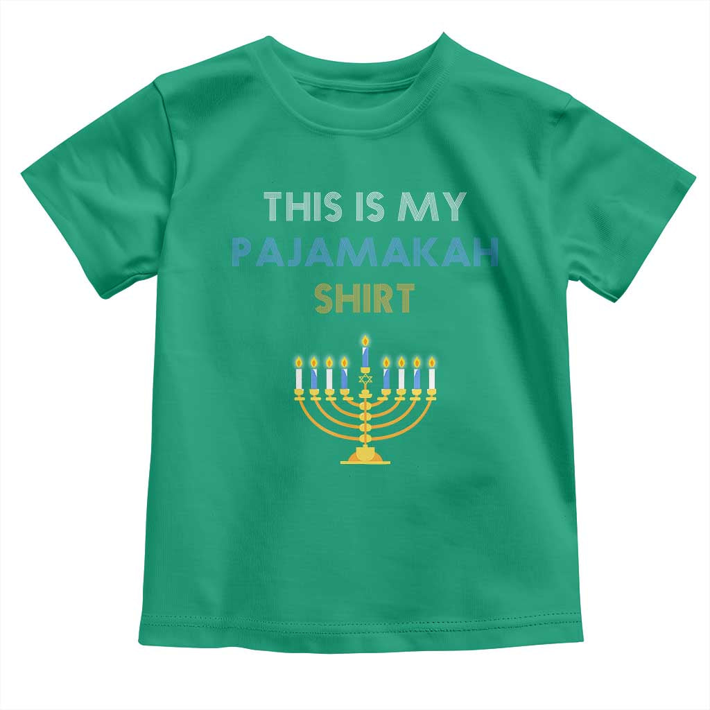 Funny Hanukkah Pajama Toddler T Shirt This is My Pajamakah Gift - African Pride