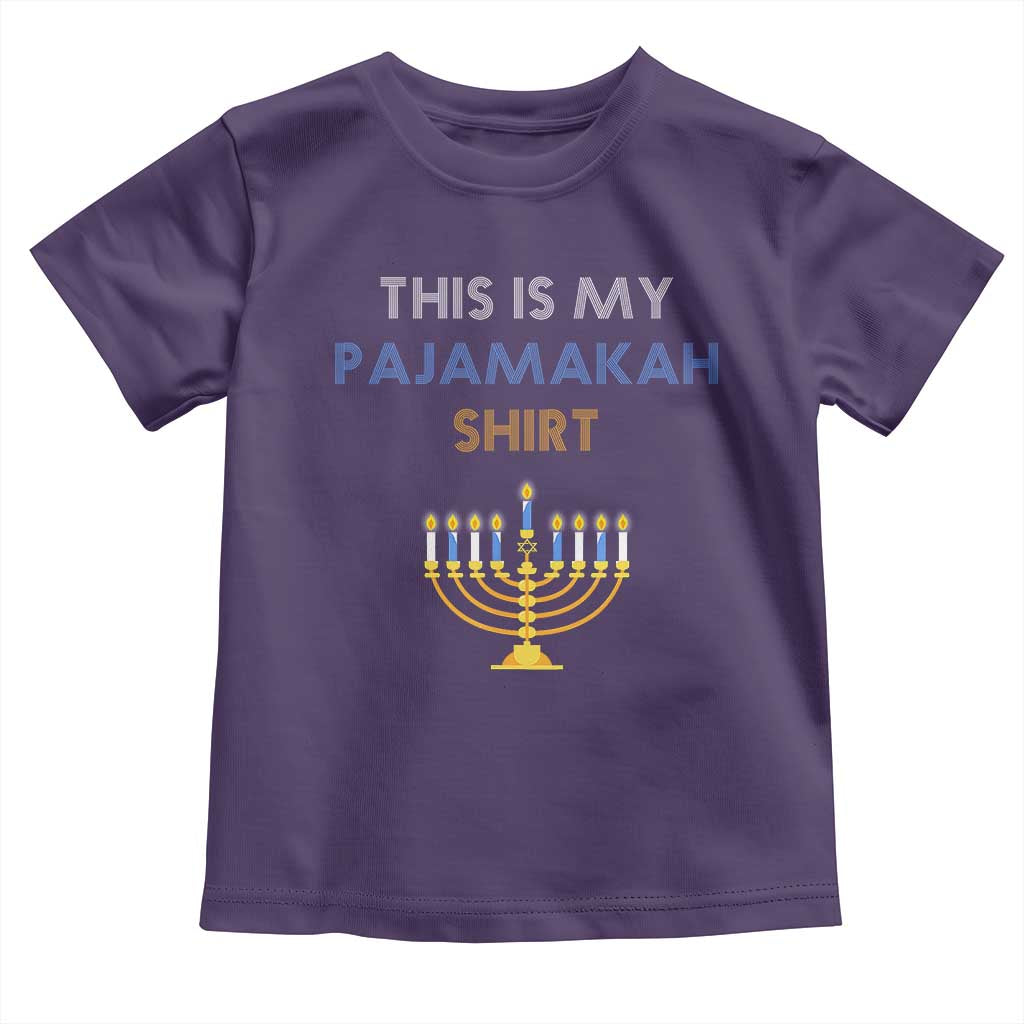 Funny Hanukkah Pajama Toddler T Shirt This is My Pajamakah Gift - African Pride