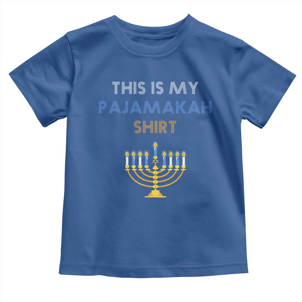 Funny Hanukkah Pajama Toddler T Shirt This is My Pajamakah Gift - African Pride