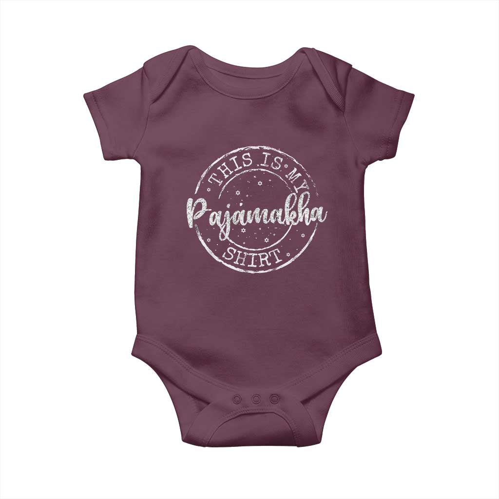 Funny Hanukkah Baby Onesie This is My Pajamakah Pajama Gift - African Pride