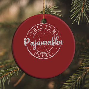 Funny Hanukkah Christmas Ornament This is My Pajamakah Pajama Gift - African Pride