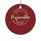Funny Hanukkah Christmas Ornament This is My Pajamakah Pajama Gift - African Pride