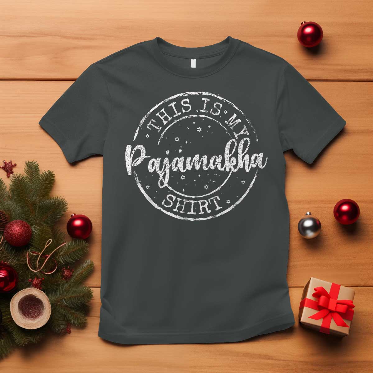 Funny Hanukkah T Shirt This is My Pajamakah Pajama Gift - African Pride