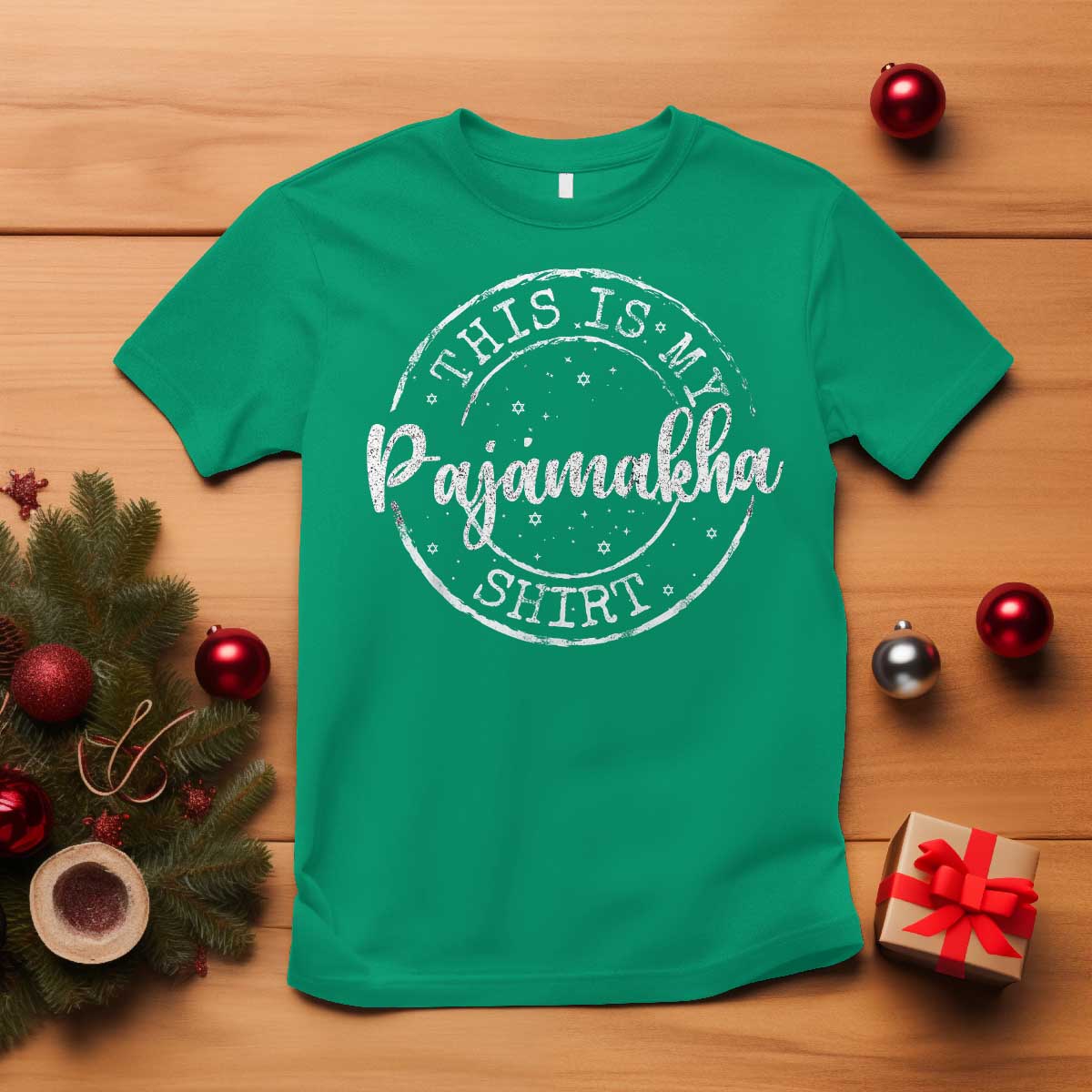 Funny Hanukkah T Shirt This is My Pajamakah Pajama Gift - African Pride