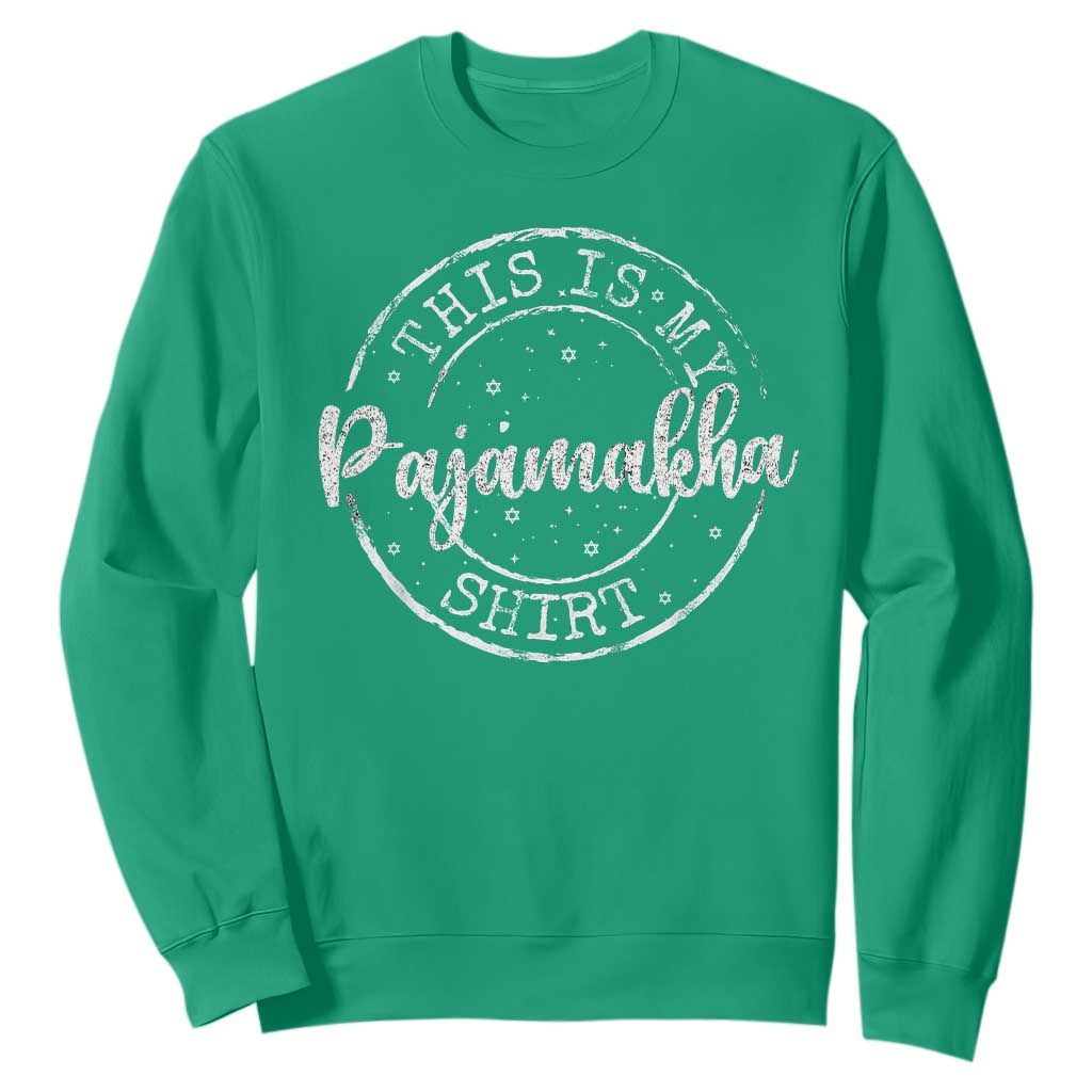 Funny Hanukkah Sweatshirt This is My Pajamakah Pajama Gift - African Pride