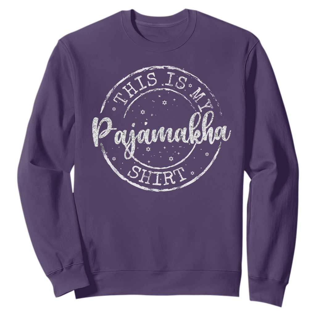 Funny Hanukkah Sweatshirt This is My Pajamakah Pajama Gift - African Pride