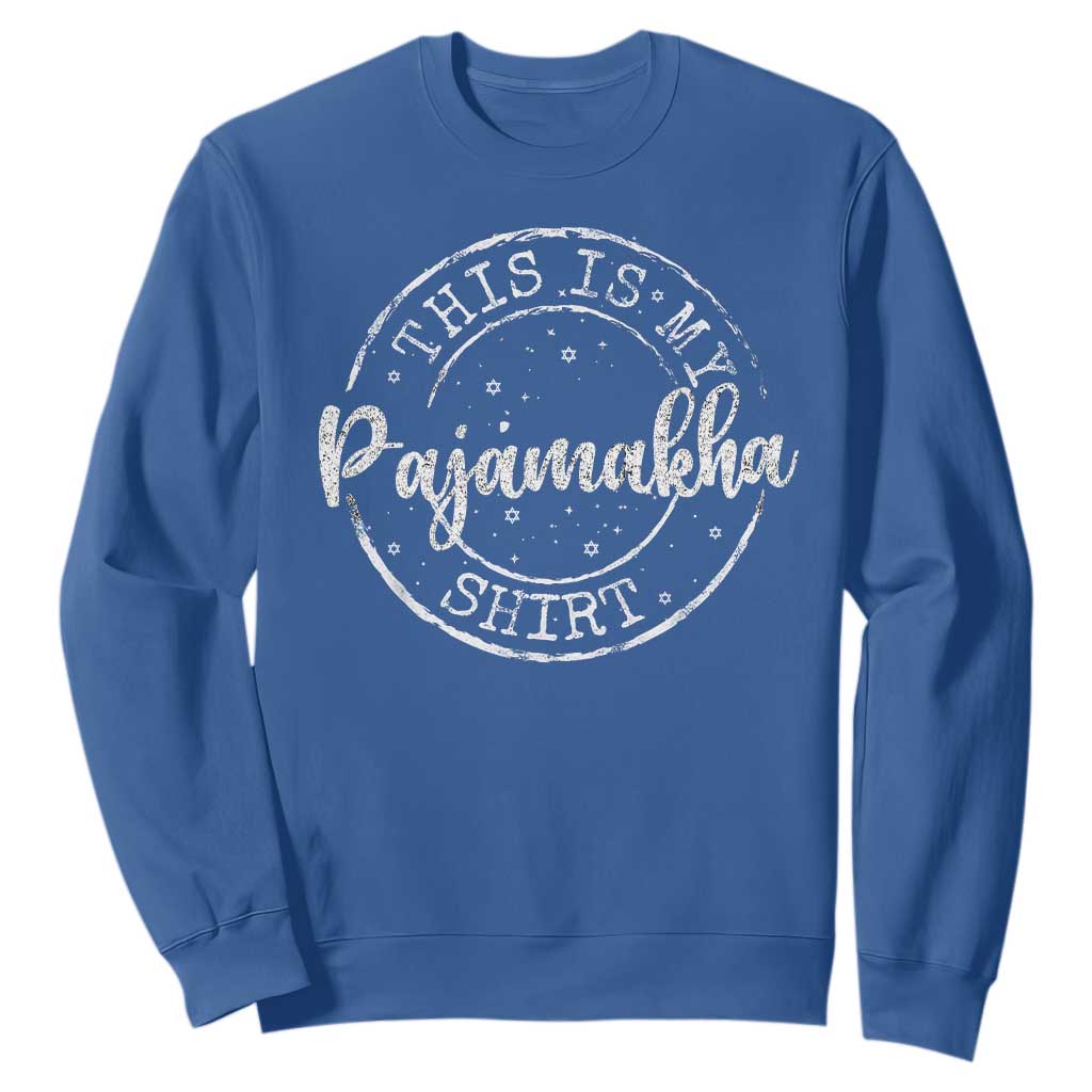 Funny Hanukkah Sweatshirt This is My Pajamakah Pajama Gift - African Pride