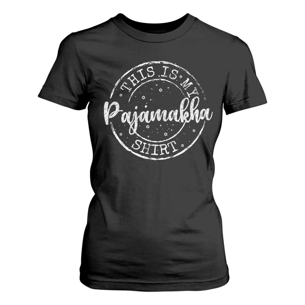 Funny Hanukkah T Shirt For Women This is My Pajamakah Pajama Gift - African Pride