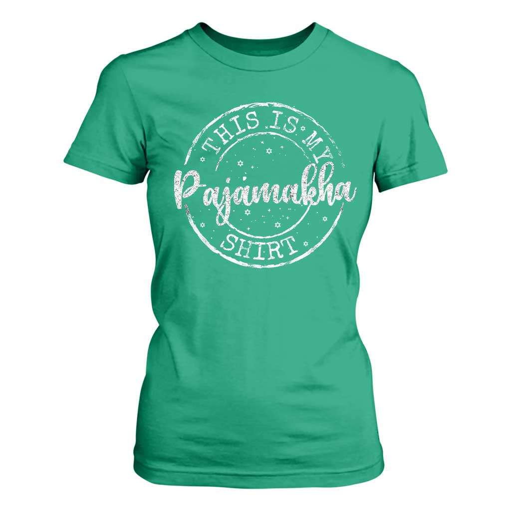 Funny Hanukkah T Shirt For Women This is My Pajamakah Pajama Gift - African Pride