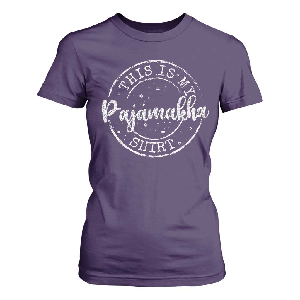 Funny Hanukkah T Shirt For Women This is My Pajamakah Pajama Gift - African Pride