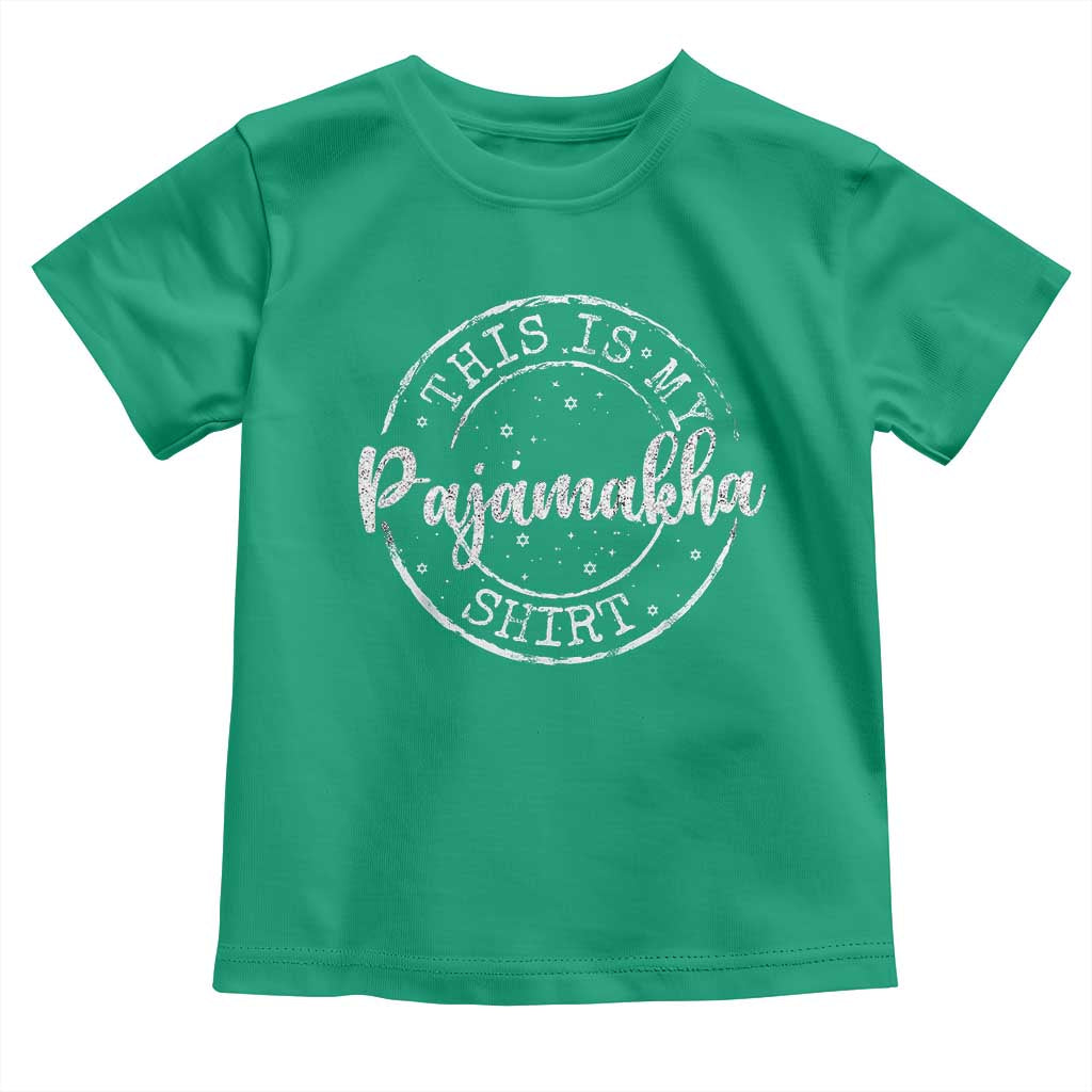 Funny Hanukkah Toddler T Shirt This is My Pajamakah Pajama Gift - African Pride
