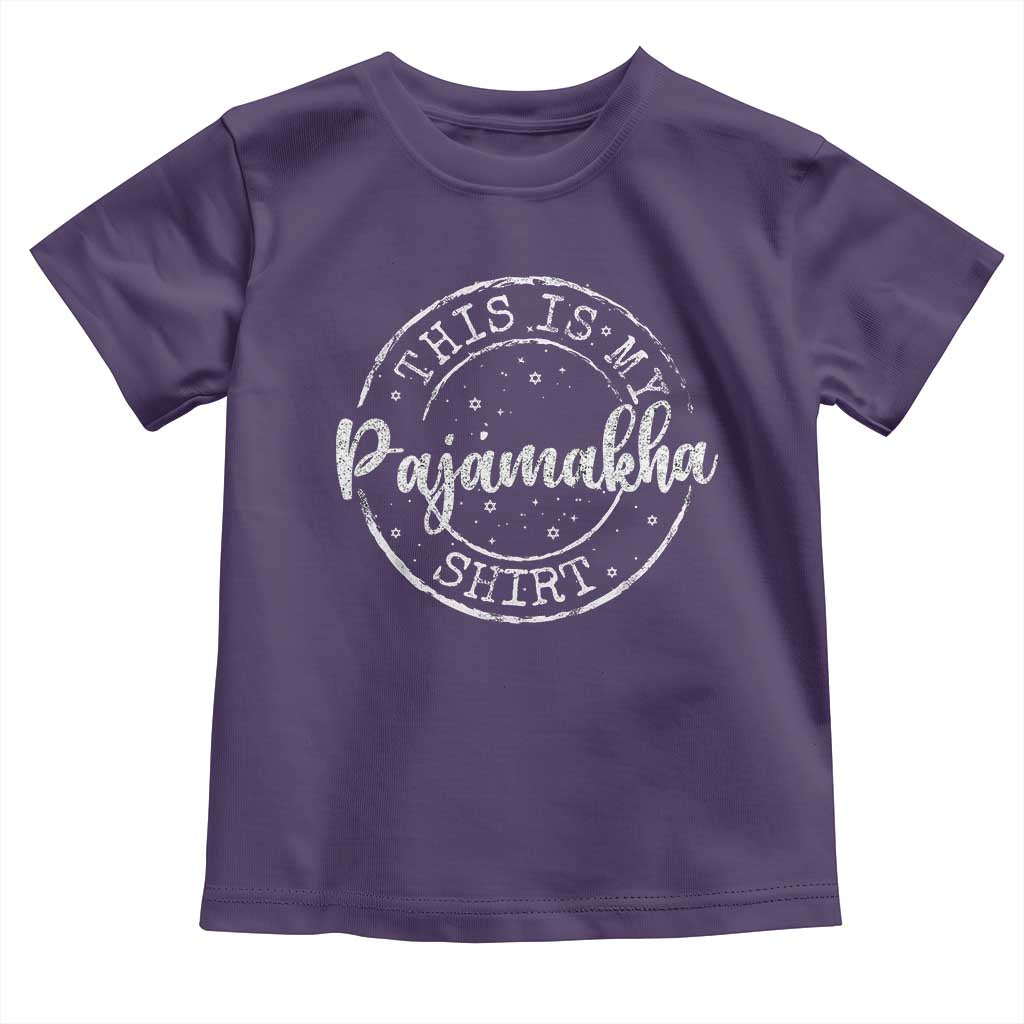Funny Hanukkah Toddler T Shirt This is My Pajamakah Pajama Gift - African Pride