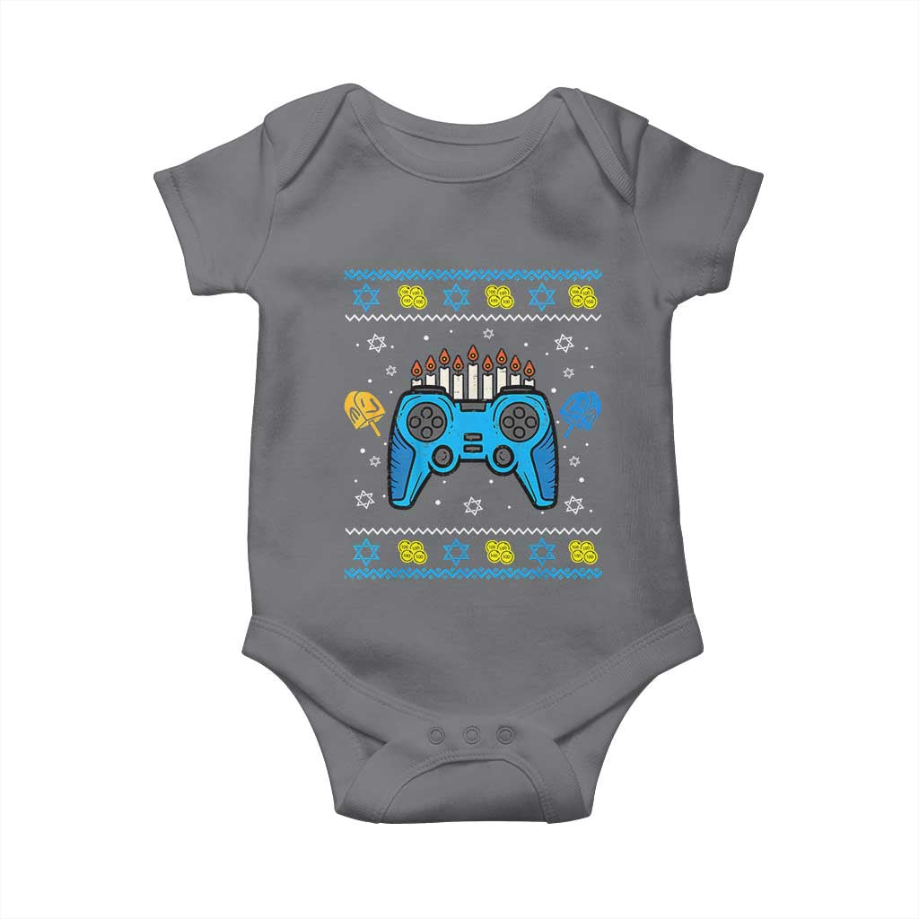Happy Hanukkah Baby Onesie Jewish Video Game Gamer Ugly Hanukkah Chanukah - African Pride