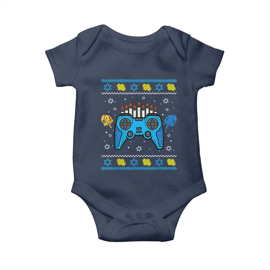 Happy Hanukkah Baby Onesie Jewish Video Game Gamer Ugly Hanukkah Chanukah - African Pride