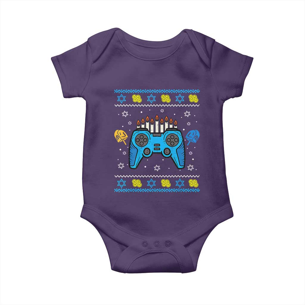 Happy Hanukkah Baby Onesie Jewish Video Game Gamer Ugly Hanukkah Chanukah - African Pride