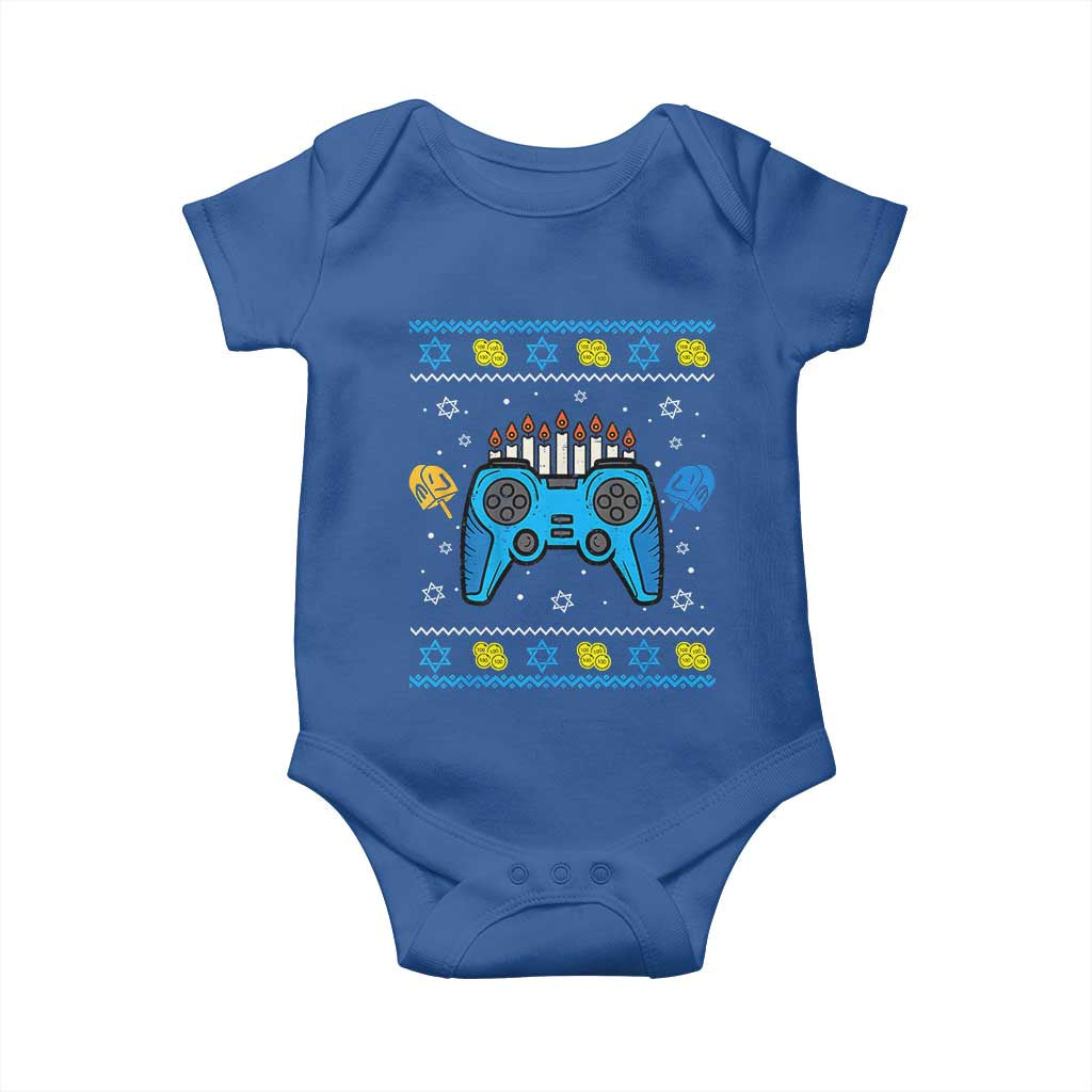 Happy Hanukkah Baby Onesie Jewish Video Game Gamer Ugly Hanukkah Chanukah - African Pride