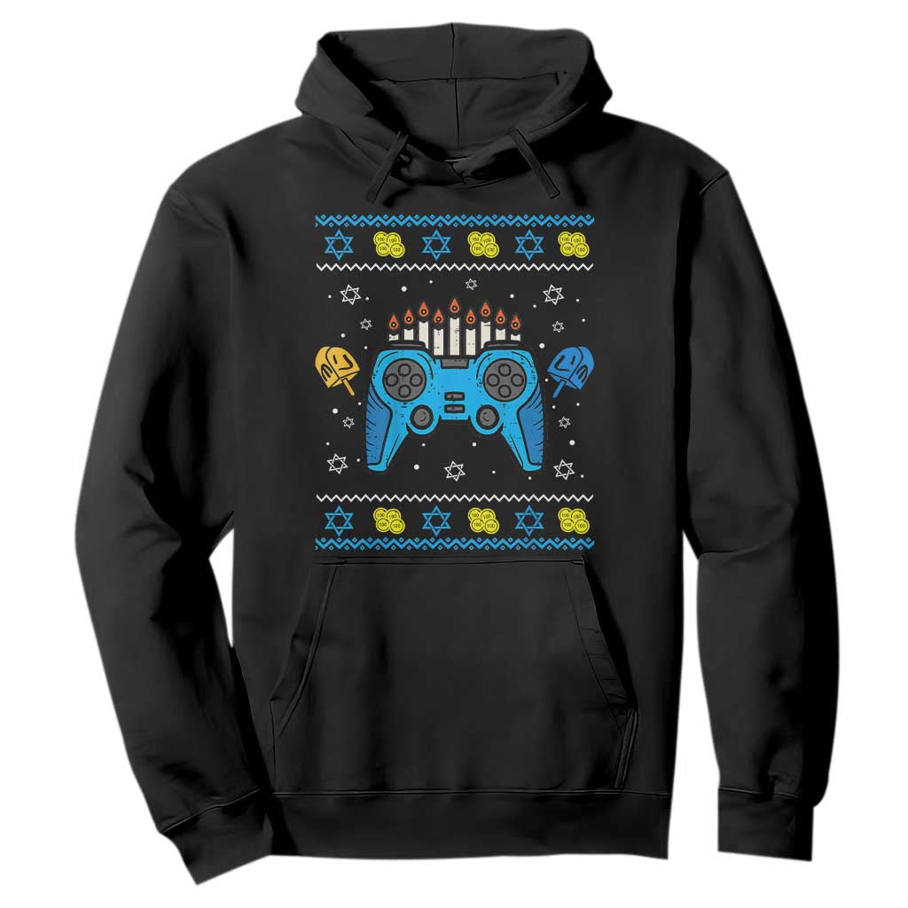 Happy Hanukkah Hoodie Jewish Video Game Gamer Ugly Hanukkah Chanukah - African Pride