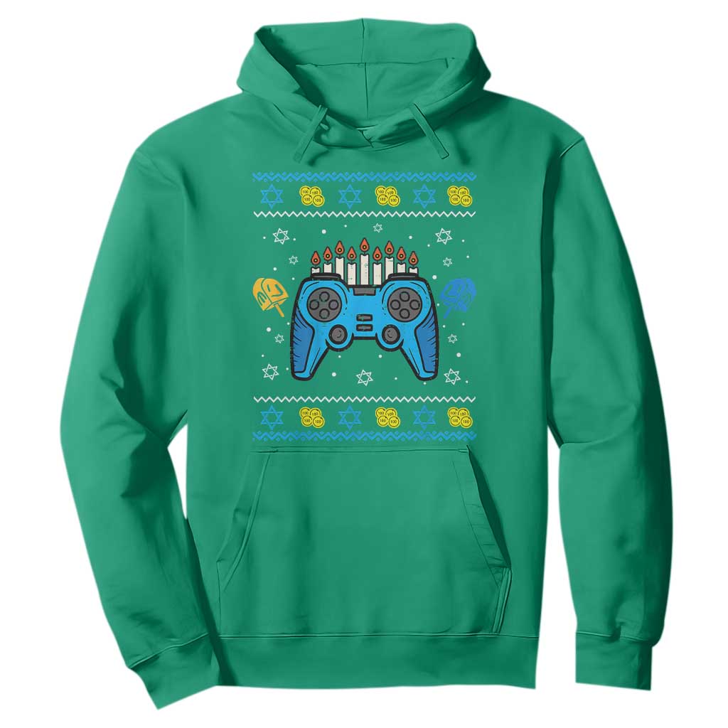 Happy Hanukkah Hoodie Jewish Video Game Gamer Ugly Hanukkah Chanukah - African Pride