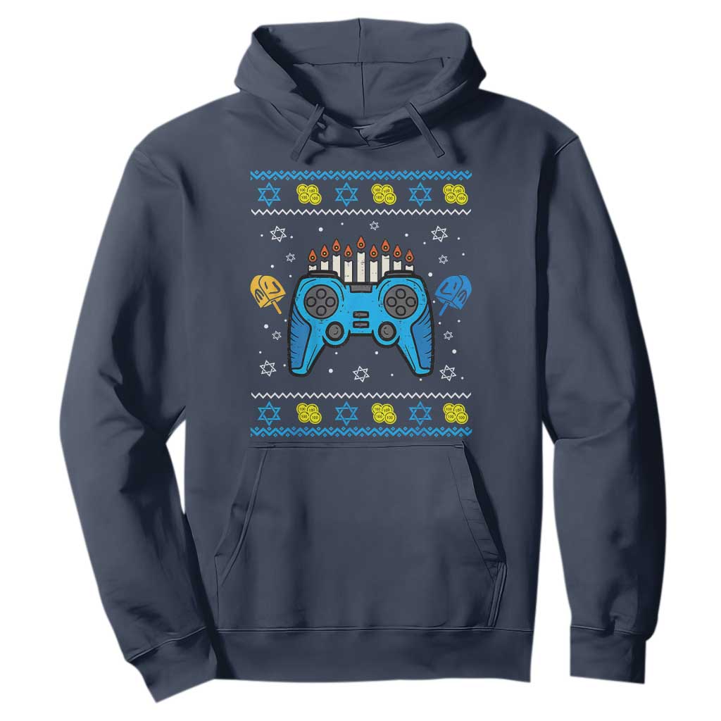 Happy Hanukkah Hoodie Jewish Video Game Gamer Ugly Hanukkah Chanukah - African Pride