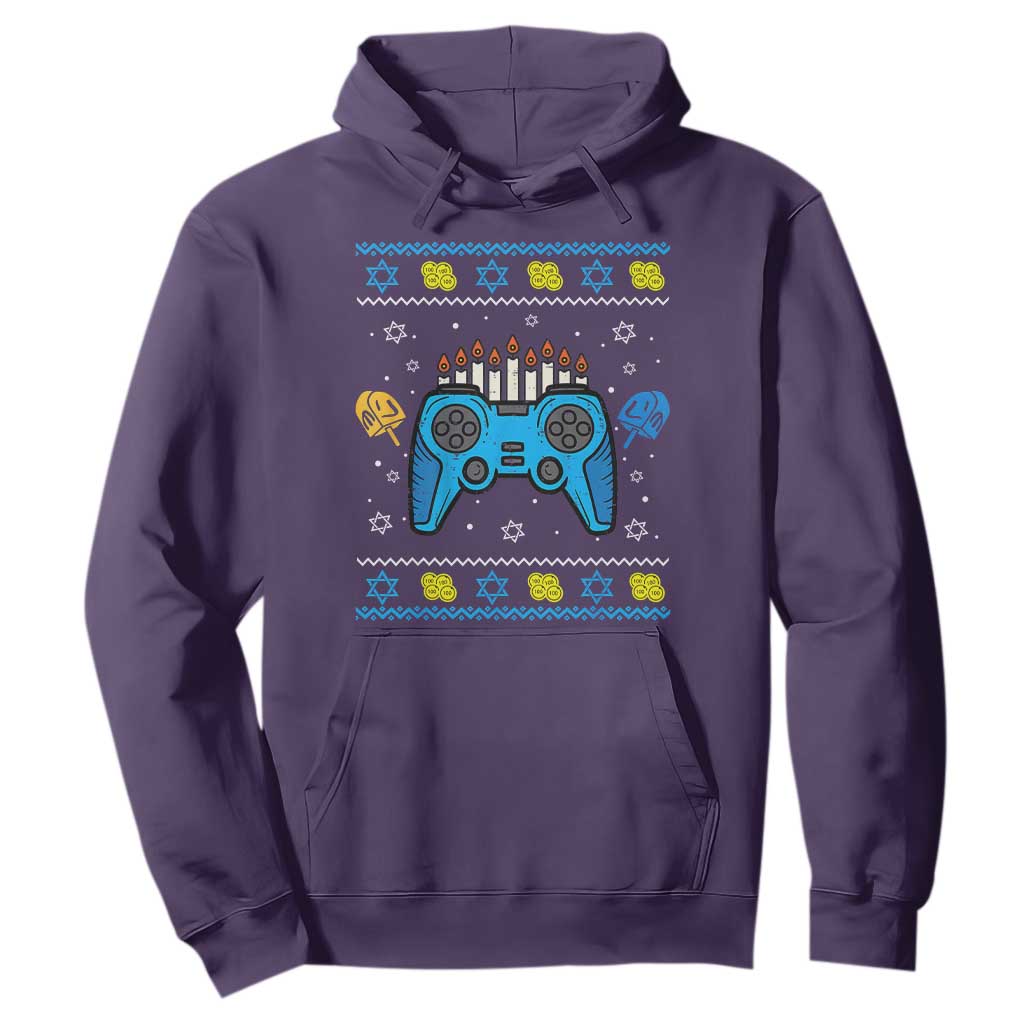 Happy Hanukkah Hoodie Jewish Video Game Gamer Ugly Hanukkah Chanukah - African Pride